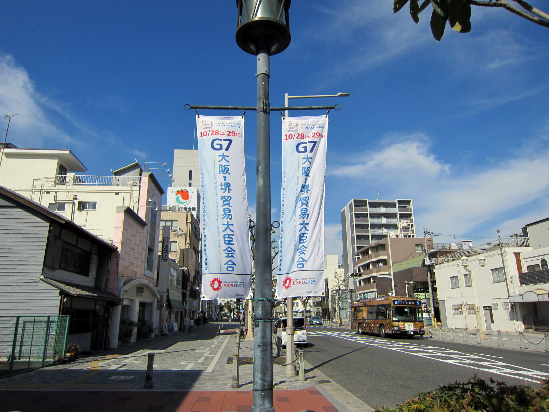 街灯フラッグ　旗